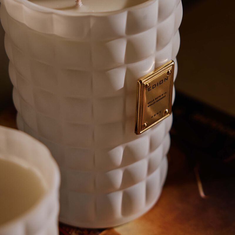 edion cello suite no 15 vivaldi harmony bianca scented candle 500g