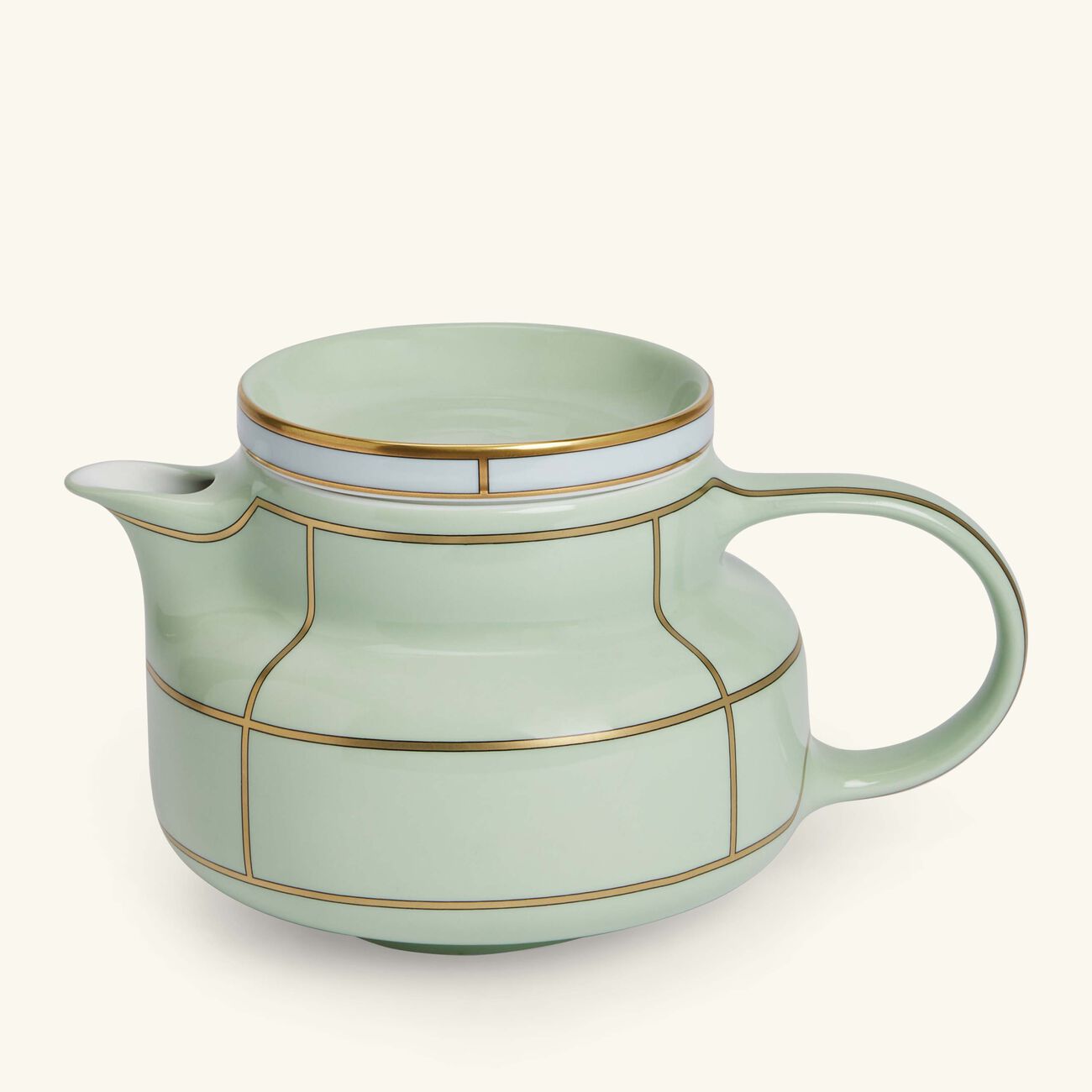 ginori 1735 diva teapot green