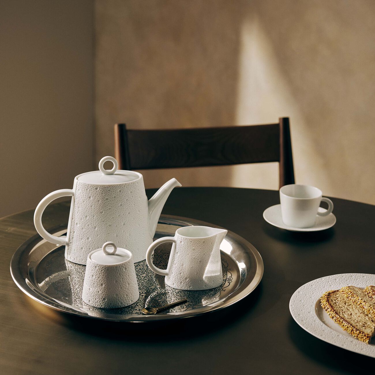 bernardaud ecume milk pitcher white