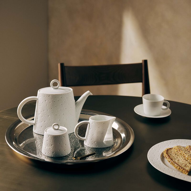 bernardaud ecume milk pitcher white