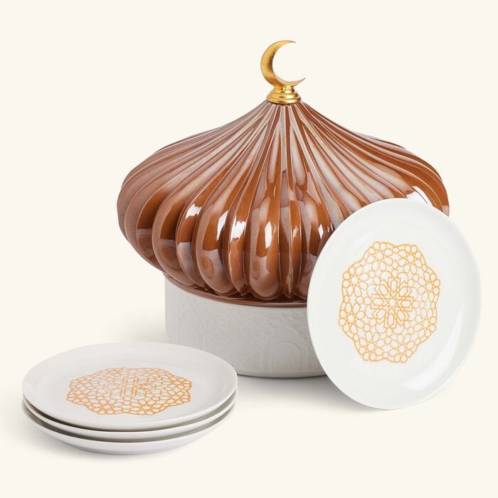 Majestic Nights Box with 4 Plates Brown lladro majestic nights box with 4 plates brown