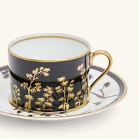 pinto paris kyoto tea cup and saucer black