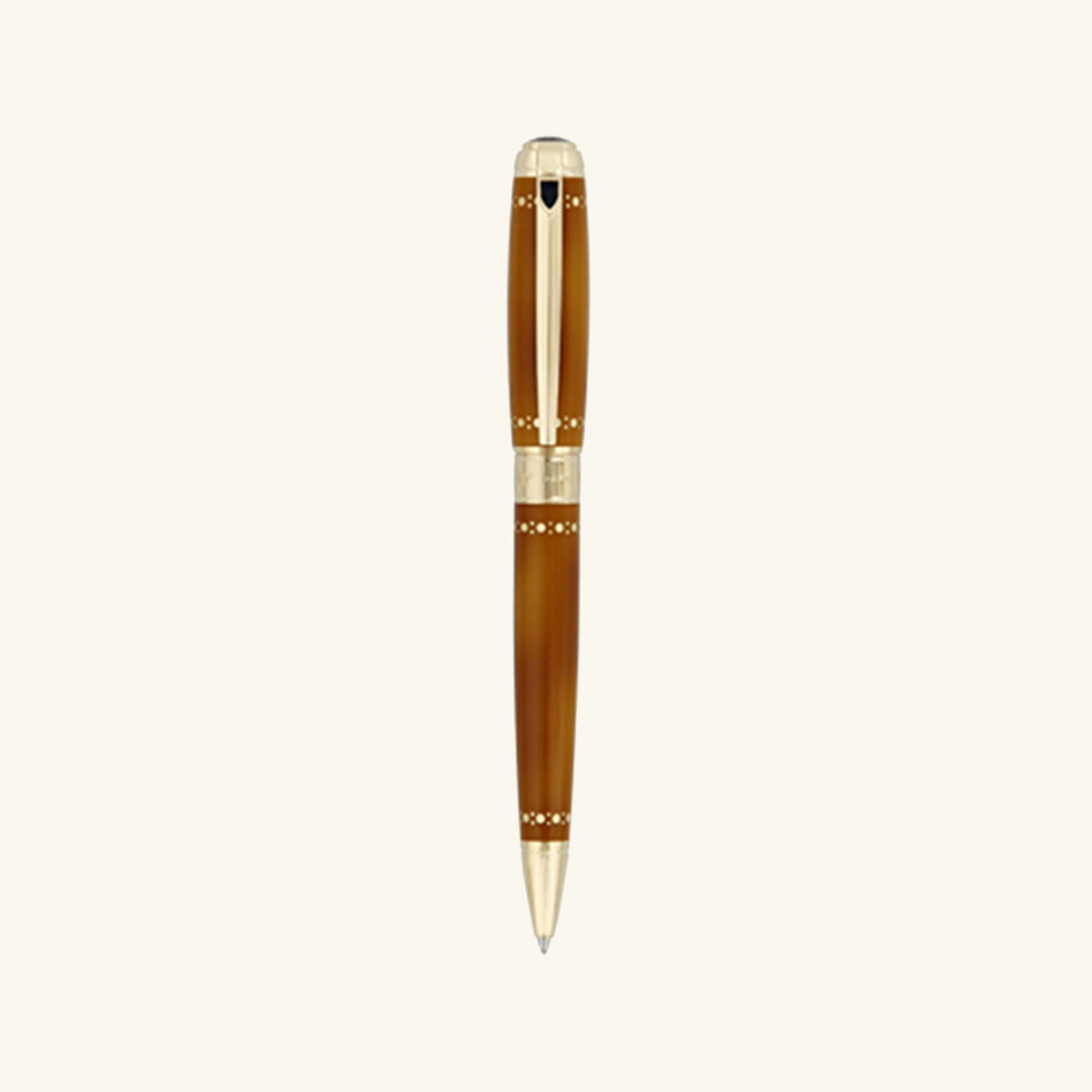 Line D Derby Ballpoint Pen Brown st dupont line d derby ballpoint pen brown