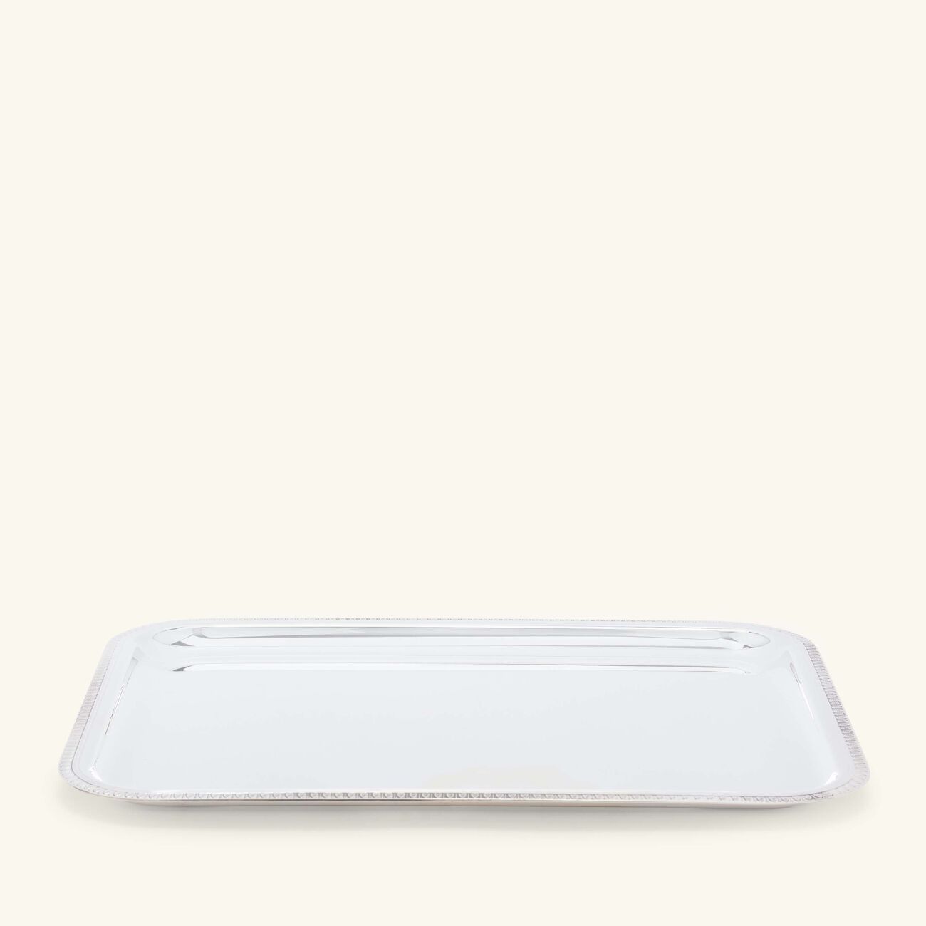 Malmaison Serving Tray Rectangular Medium Silver Plated christofle malmaison serving tray rectangular medium silver plated