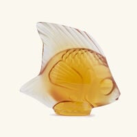 Fish Figurine Mini Amber lalique fish figurine mini amber