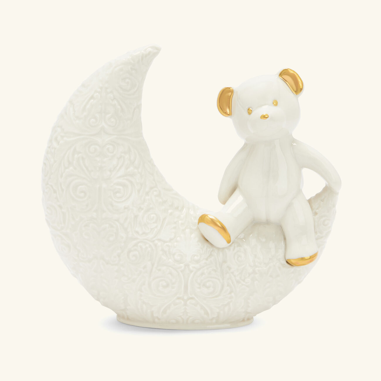 Teddy On The Moon Figurine Mini White villari teddy on the moon figurine mini white