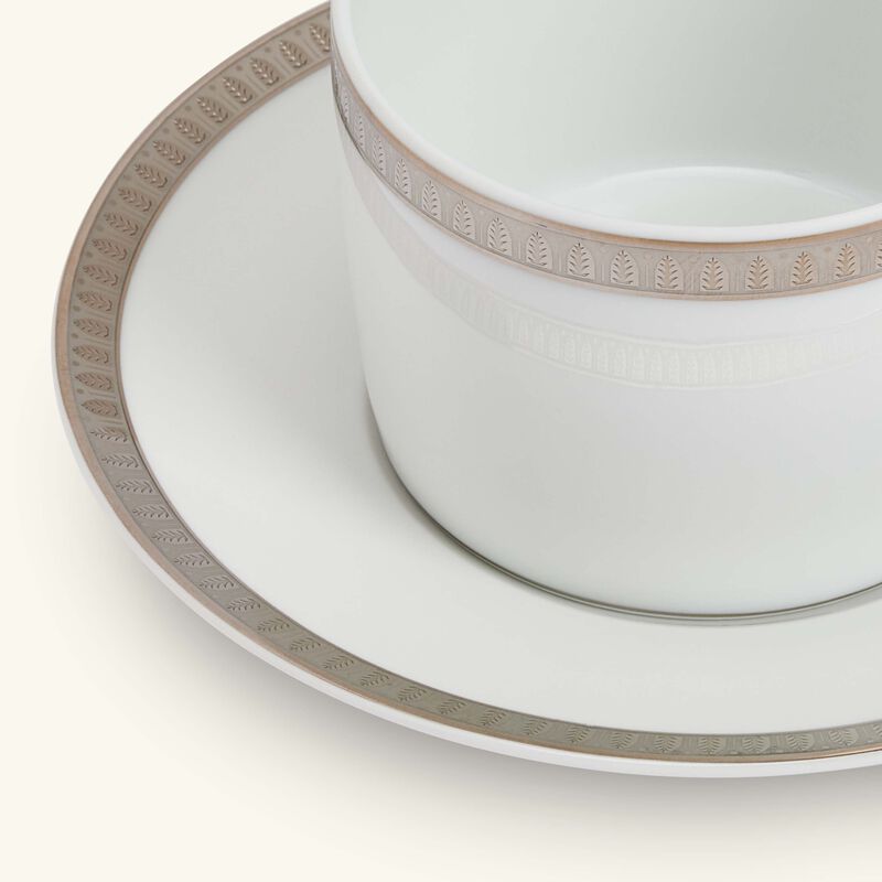 Malmaison Tea Cup & Saucer Silver christofle malmaison tea cup saucer silver