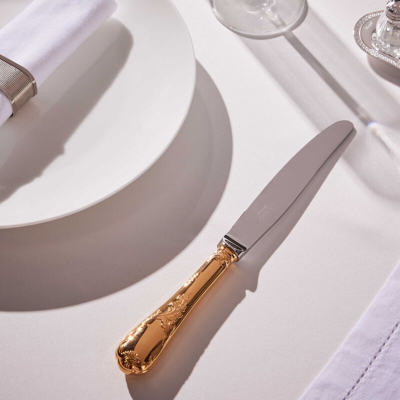 christofle marly dinner knife gold