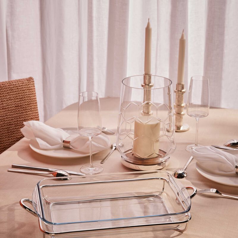 كريستوفل طبق الخَبز فيرتيجو باللون الفضي 35 سم