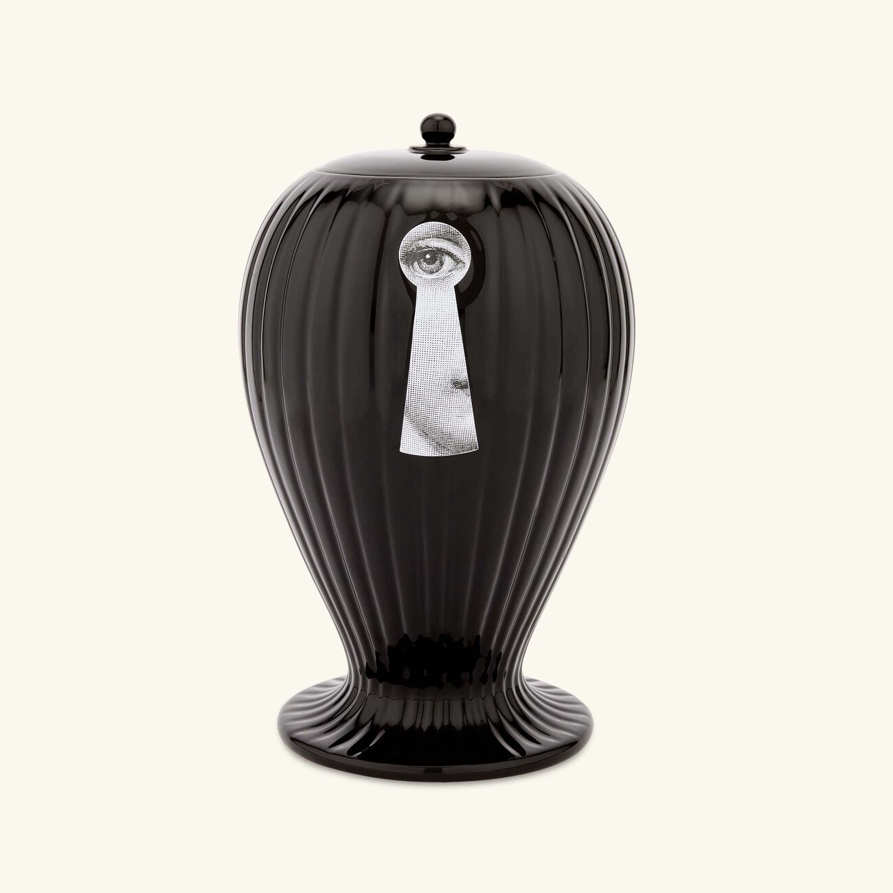 فورناسيتي مزهرية سيراتورا ريجاتو سوداء