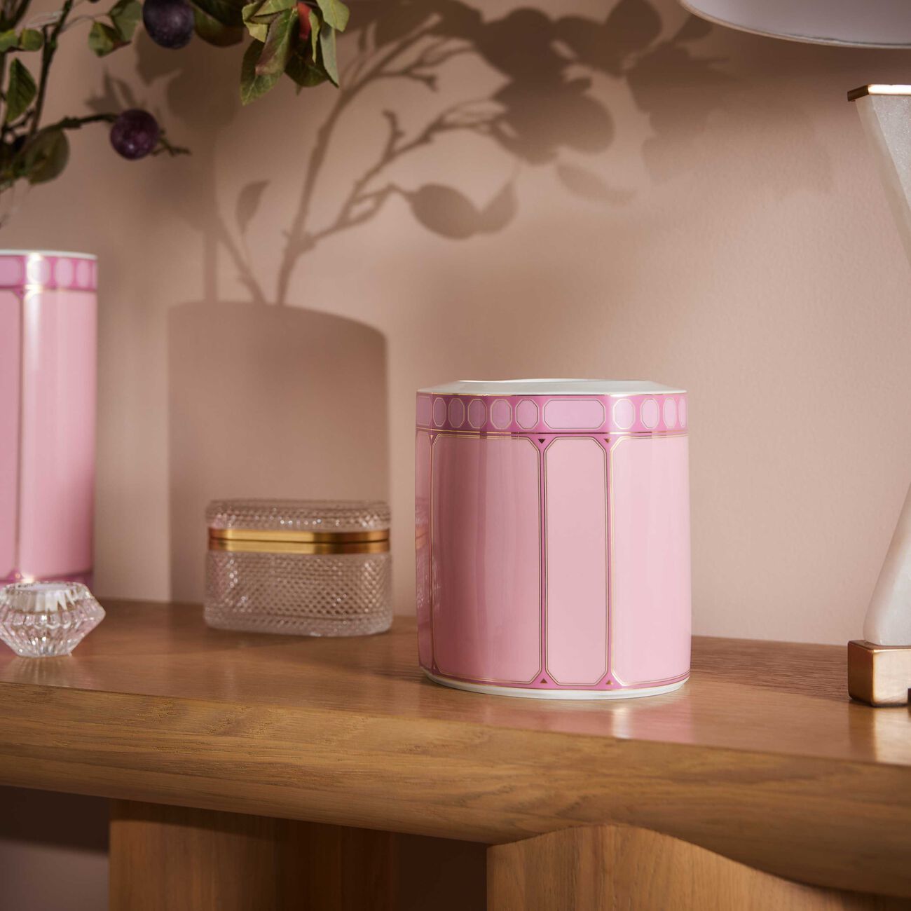 rosenthal signum rose vase medium pink