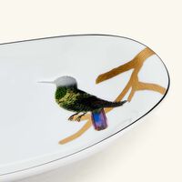 برناردو طبق التقديم أو زوازو بيضاوي باللون الذهبي 21 سم