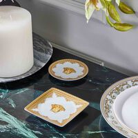 versace i love baroque trinket tray square white 11cm