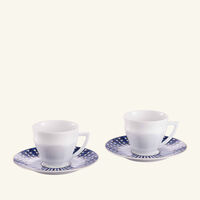 Talleyrand Coffee Cup & Saucer Set Of 2 Blue baccarat talleyrand coffee cup saucer set of 2 blue