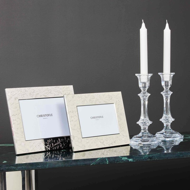 christofle graffiti picture frame silver plated 10x15cm