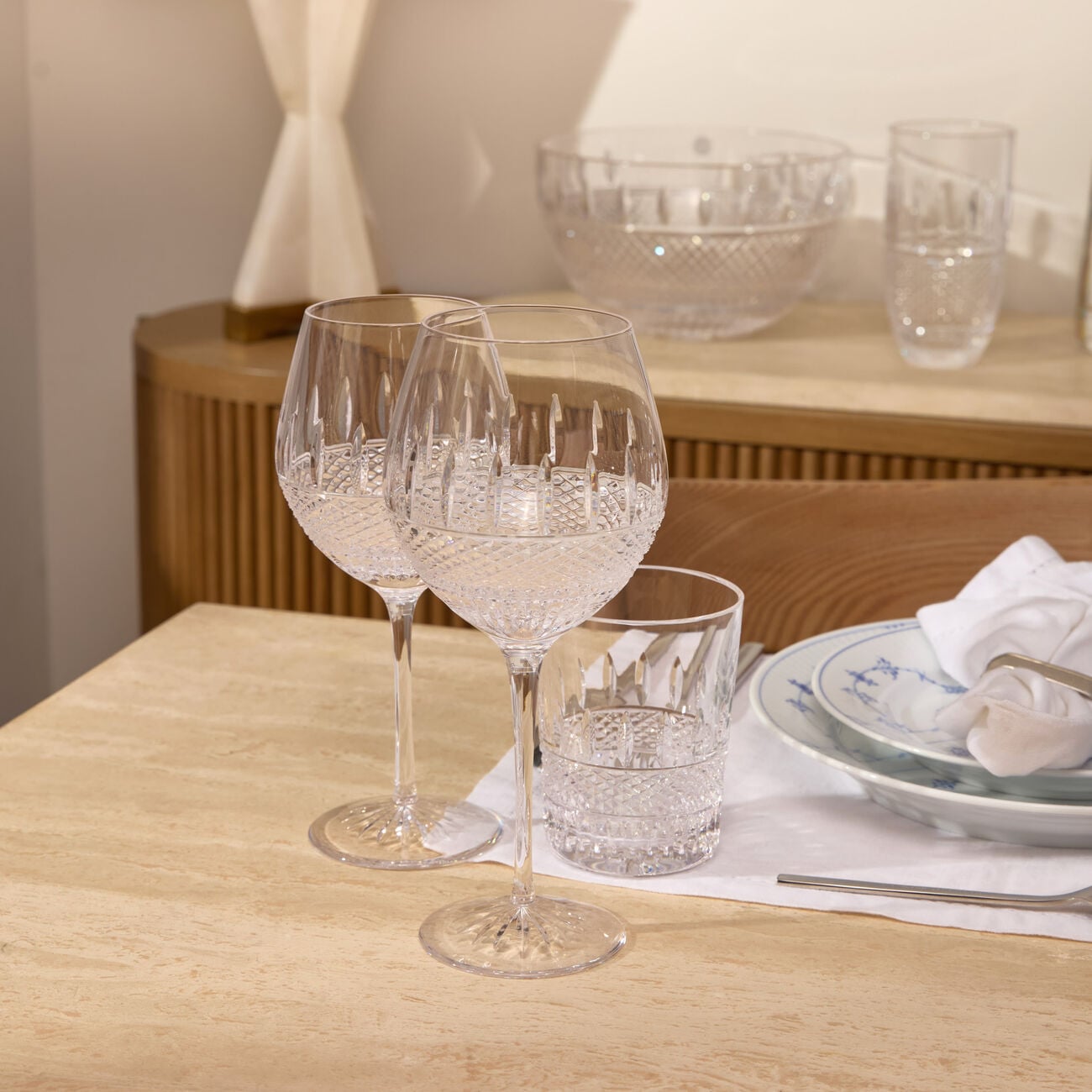 Mastercraft Irish Lace Wine Glasses Set Of 2 waterford mastercraft irish lace wine glasses set of 2