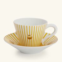 bernardaud delphos eolie drinking glass yellow
