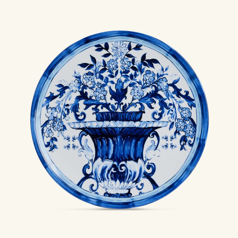 dolce gabbana casa blu mediterraneo charger plate blue round 31cm
