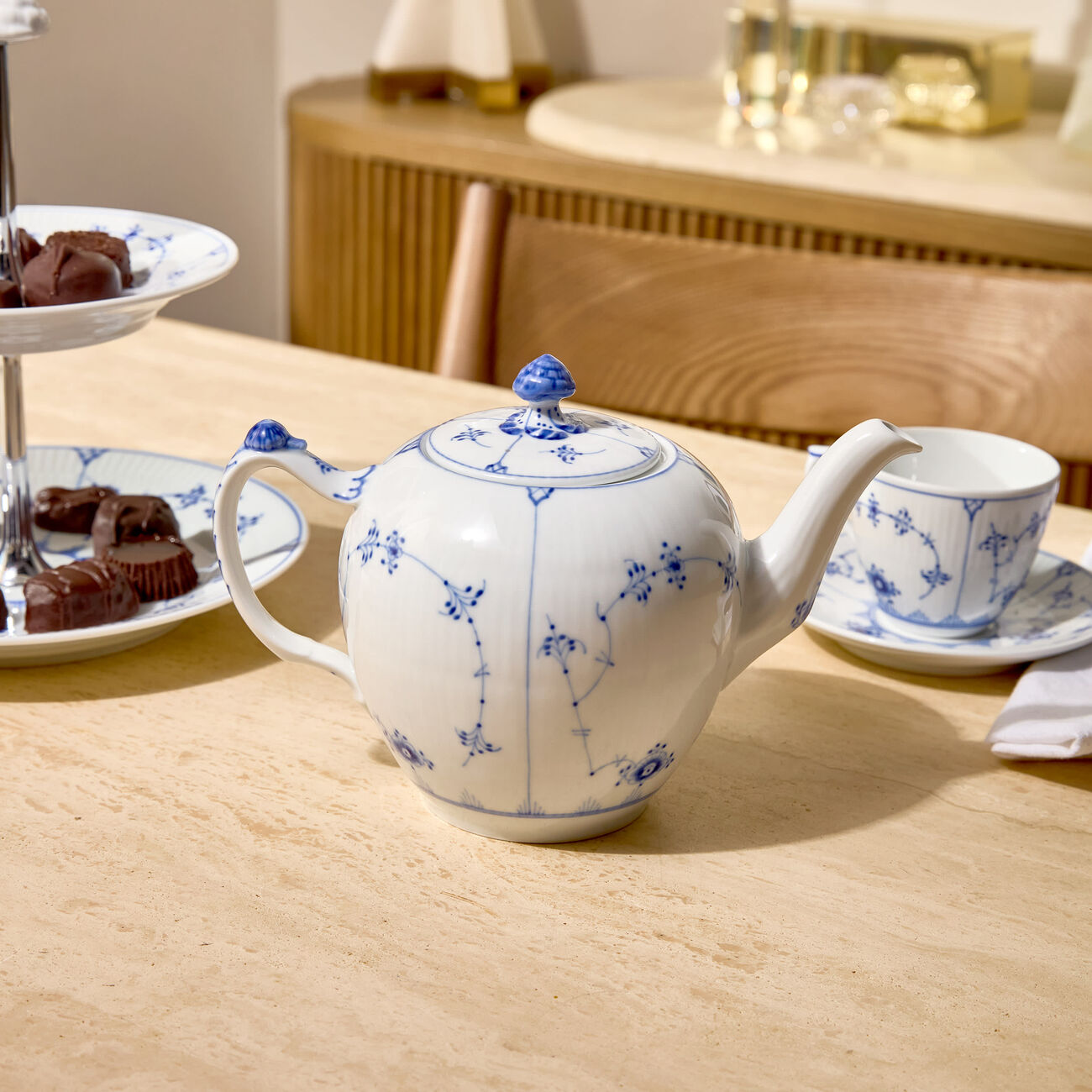 Blue Fluted Plain Teapot White royal copenhagen blue fluted plain teapot white