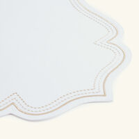 كاترين دينوال مفرش الأطباق ألكازار أبيض