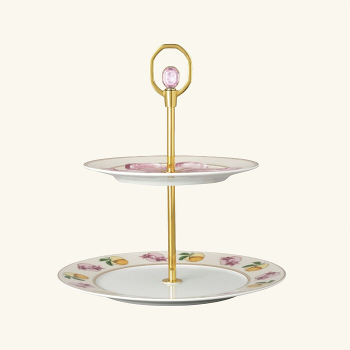 Idyllia 2 Tiers Cake Stand Marshmallow rosenthal idyllia 2 tiers cake stand marshmallow