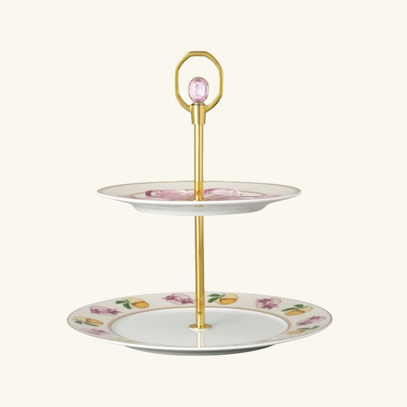 Idyllia 2 Tiers Cake Stand Marshmallow rosenthal idyllia 2 tiers cake stand marshmallow