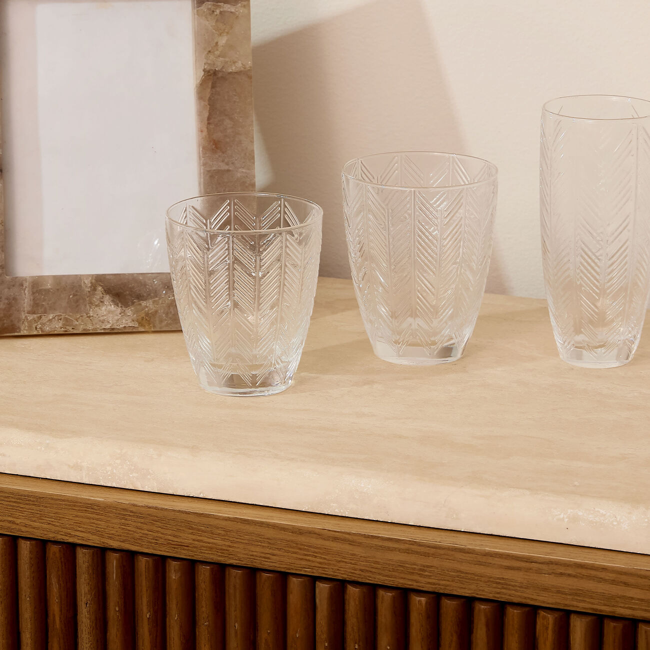 ZIG ZAG Water Glass Clear missoni home zig zag water glass clear