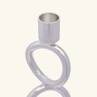 christofle vertigo four ring candle holder silver plated
