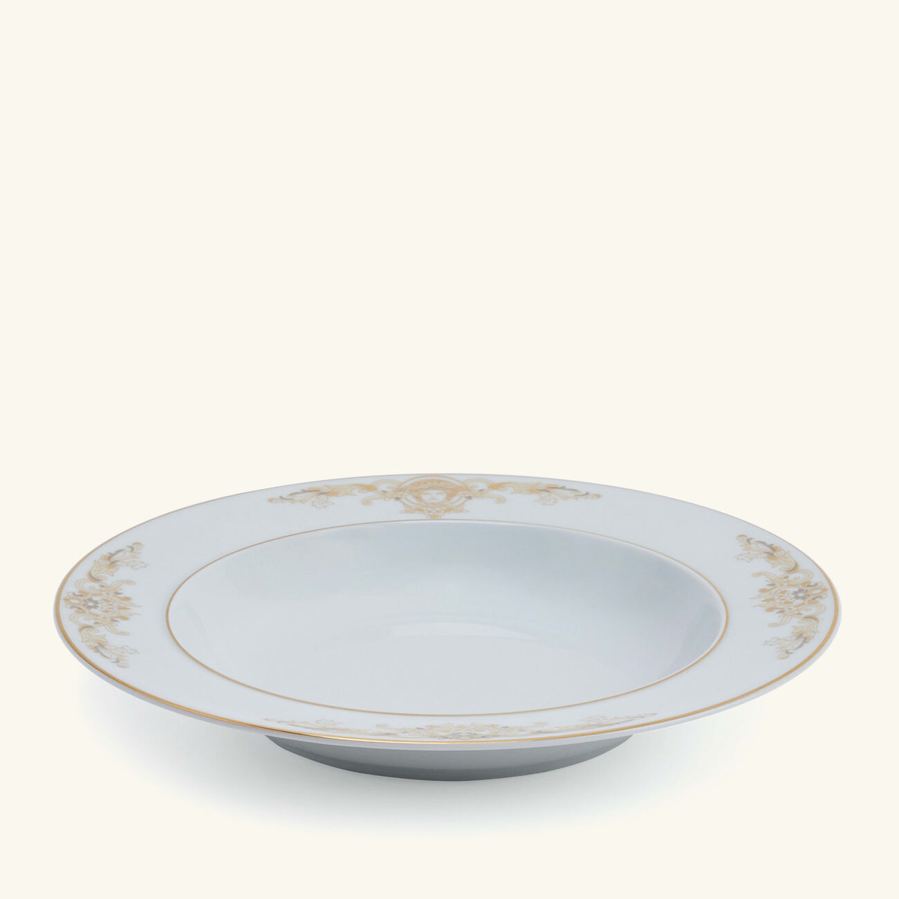 versace medusa gala dinner plate round white 22cm