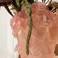 daum rose passion vase large pink