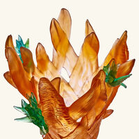 daum tressage paradis vase large orange