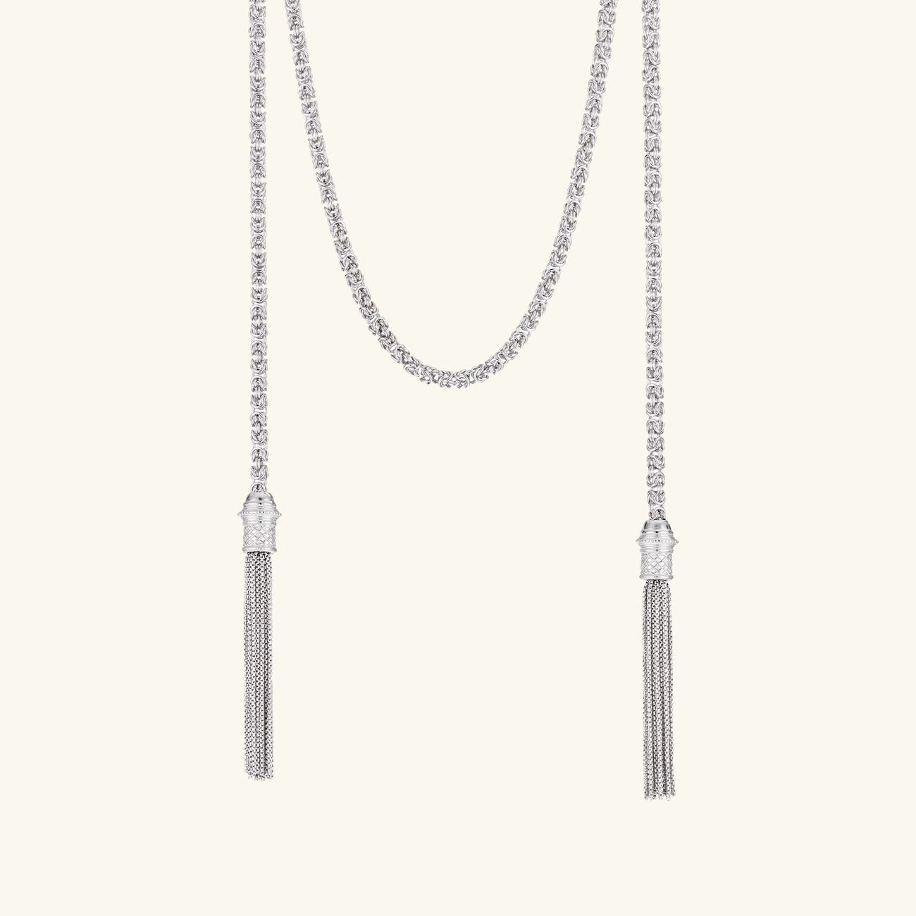 christofle pompon necklace chain sterling silver