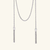 christofle pompon necklace chain sterling silver