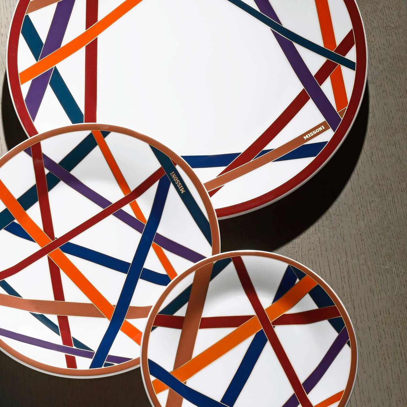 Nastri Dessert Plate Round 21cm missoni home nastri dessert plate round 21cm