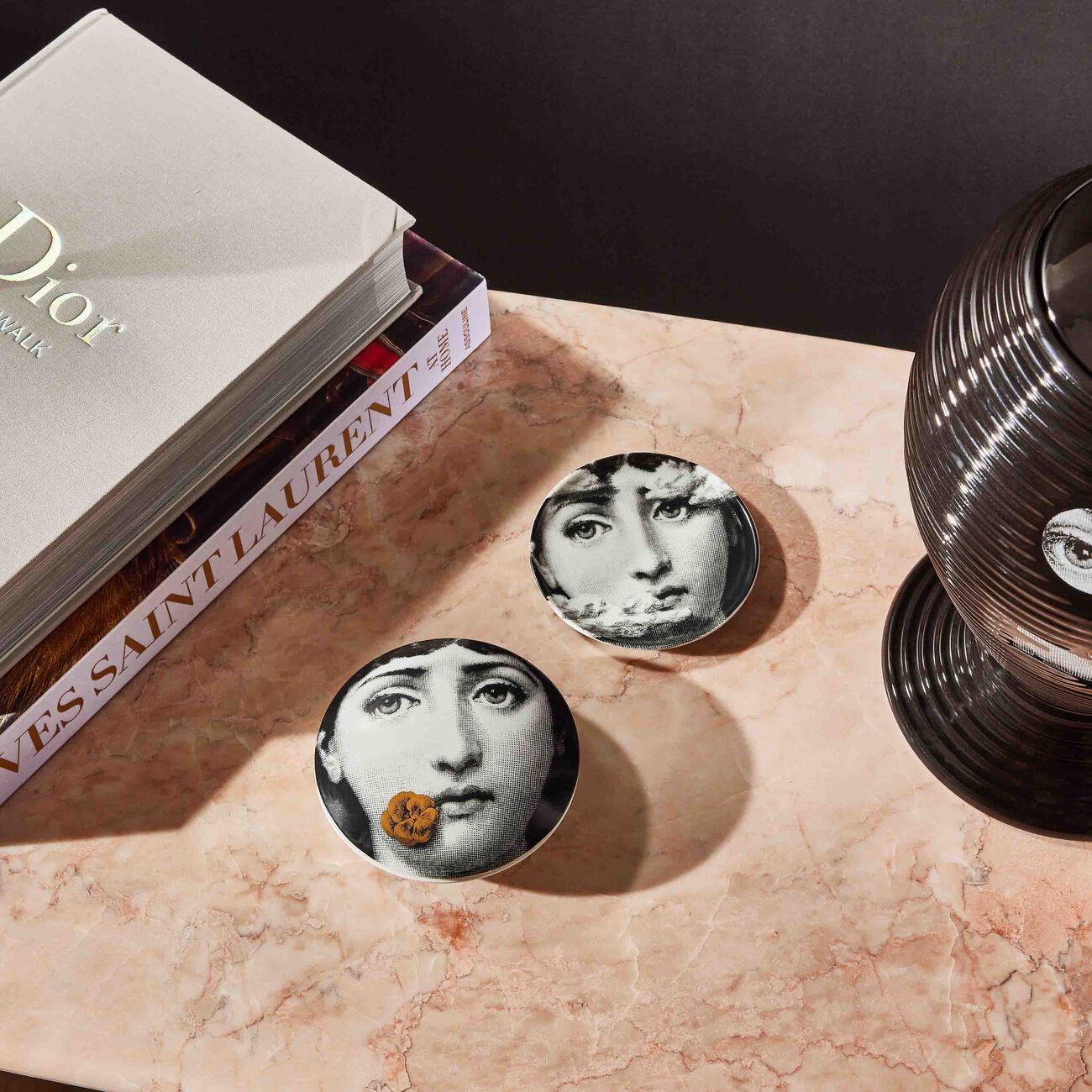 Tema e Variazioni No.116 Coaster Grey fornasetti tema e variazioni no 116 coaster grey