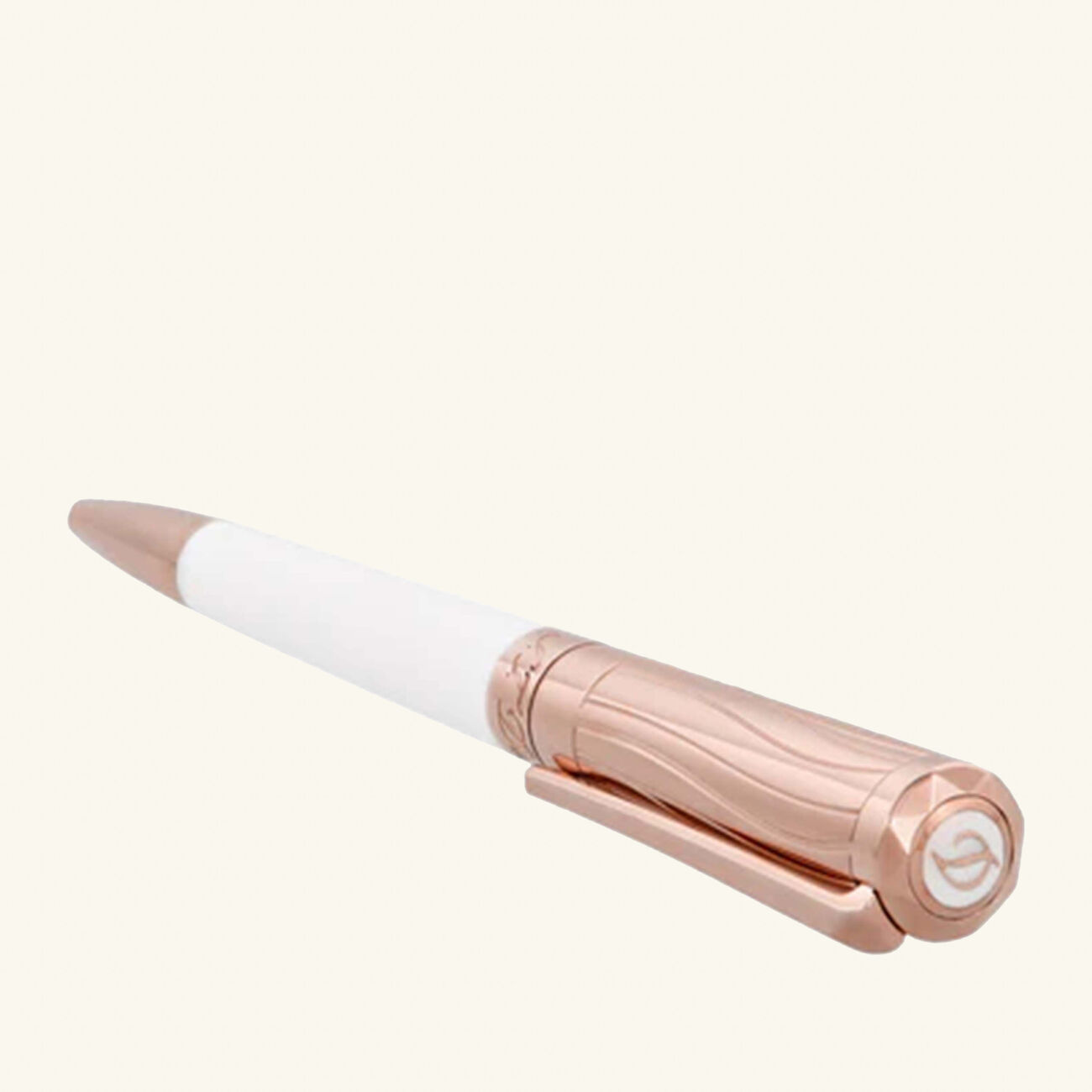 Liberte Ballpoint Pen White st dupont liberte ballpoint pen white