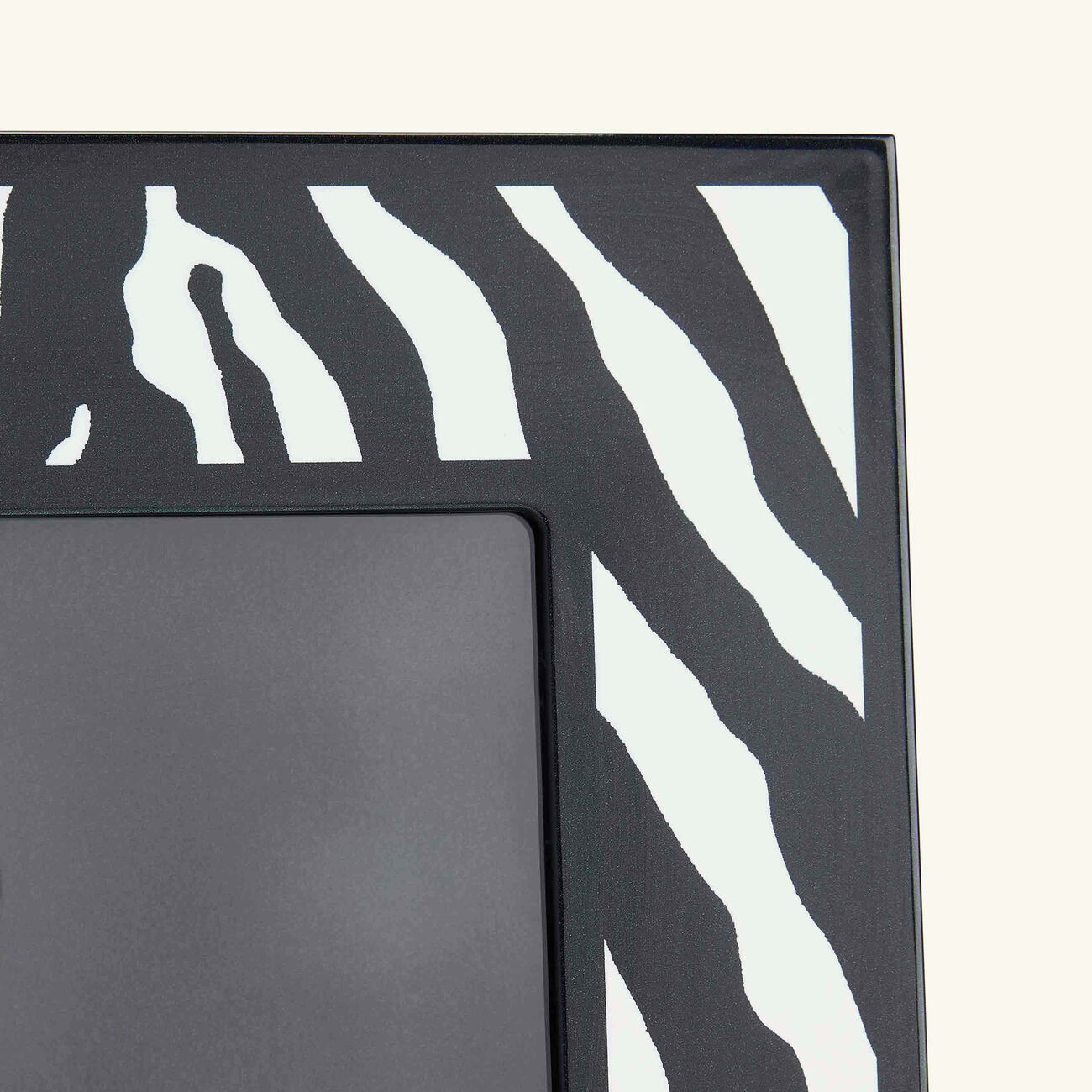 dolce gabbana casa zebra wooden picture frame black 17xx22cm