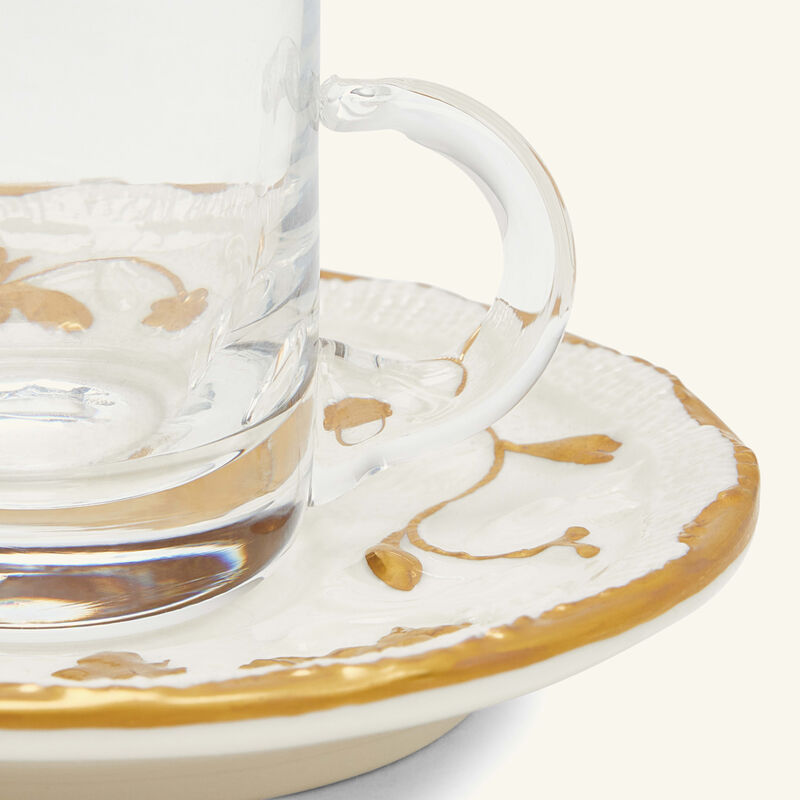 Taormina Arabic Tea Cup & Saucer Gold villari taormina arabic tea cup saucer gold