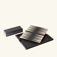 Elie Saab Monogram Backgammon Set Ebony giobagnara elie saab monogram backgammon set ebony