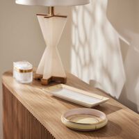 ginori 1735 diva serving platter round yellow 17cm