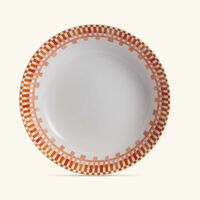 bernardaud terra rosa vegetable dish round orange 24cm