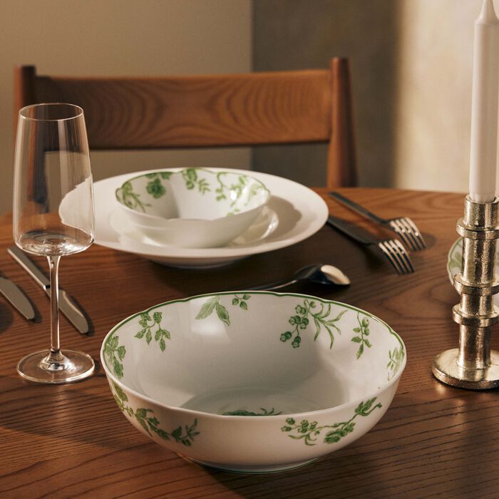 bernardaud albertine salad bowl green 25cm