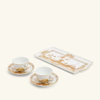 Oriente Italiano Tea Set with Tray Gold 5 pieces ginori 1735 oriente italiano tea set with tray gold 5 pieces