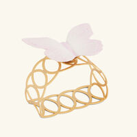 فيلاري طقم حلقات المناديل باترفلاي وردي  4 حلقات