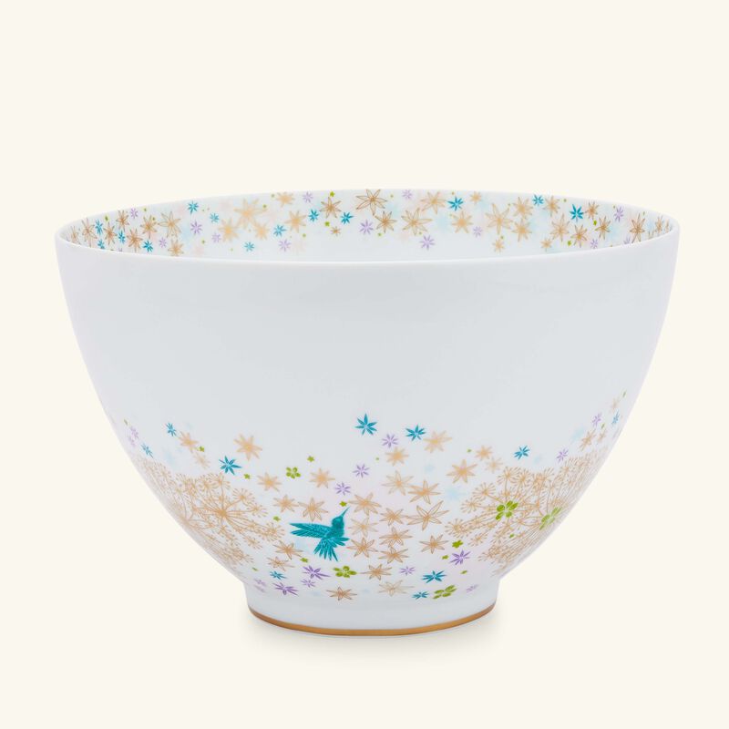 bernardaud feerie michael cailloux salad bowl pink 27cm