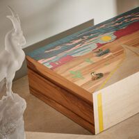 Road 66 Cigar Humidor Brown Limited Edition elie bleu road 66 cigar humidor brown limited edition