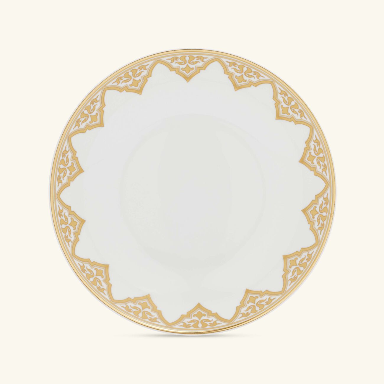 bernardaud venise soup plate round gold 19cm