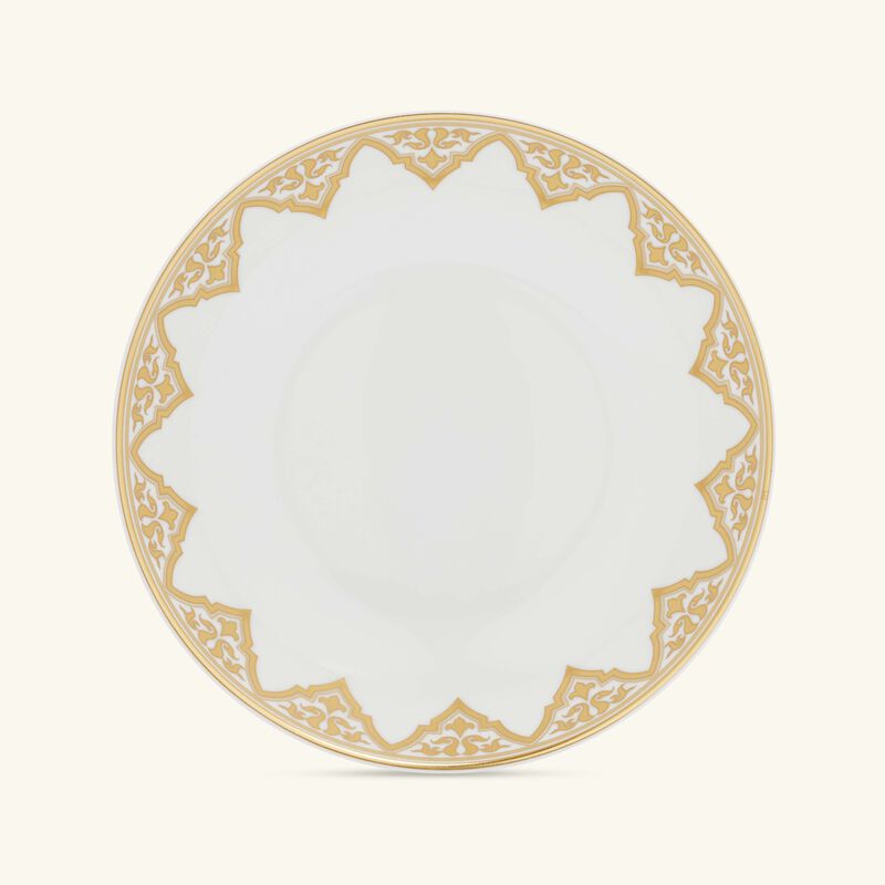 bernardaud venise soup plate round gold 19cm