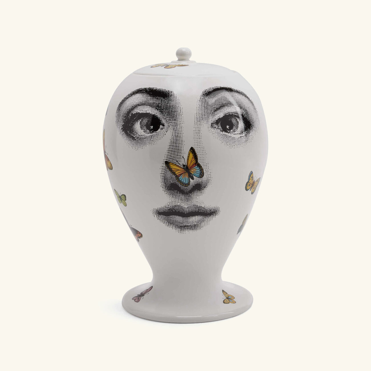 fornasetti farfalle vase medium white