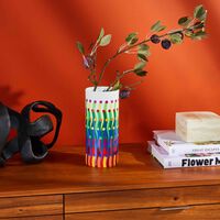 Surface Colorée Tube Vase Small Red Limited Edition bernardaud surface color e tube vase small red limited edition